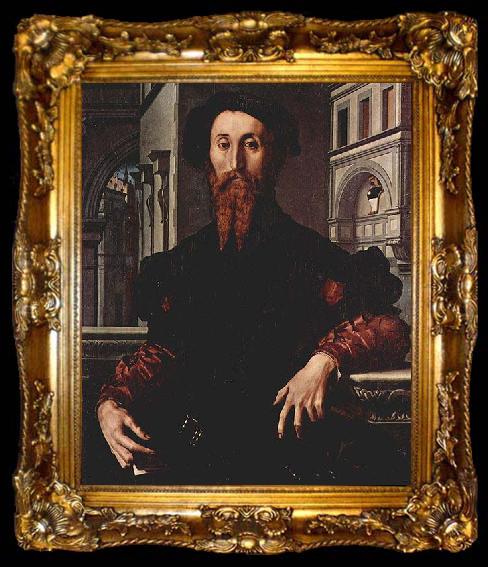 framed  Angelo Bronzino Portrat des Bartolomeo Panciatichi, ta009-2
